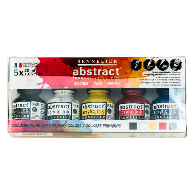 Encre acrylique Abstract Set 5 x 30 - Scrapmalin