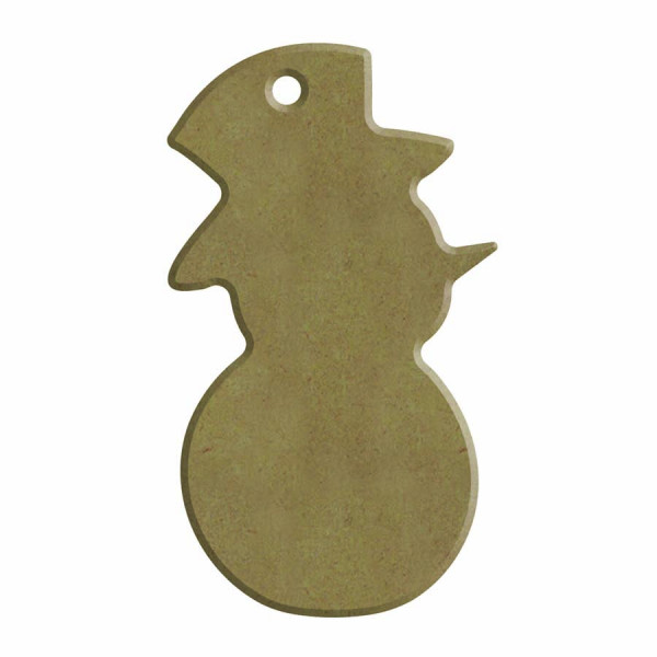 Bonhomme de neige en bois 6 mm x 5 x 8 cm