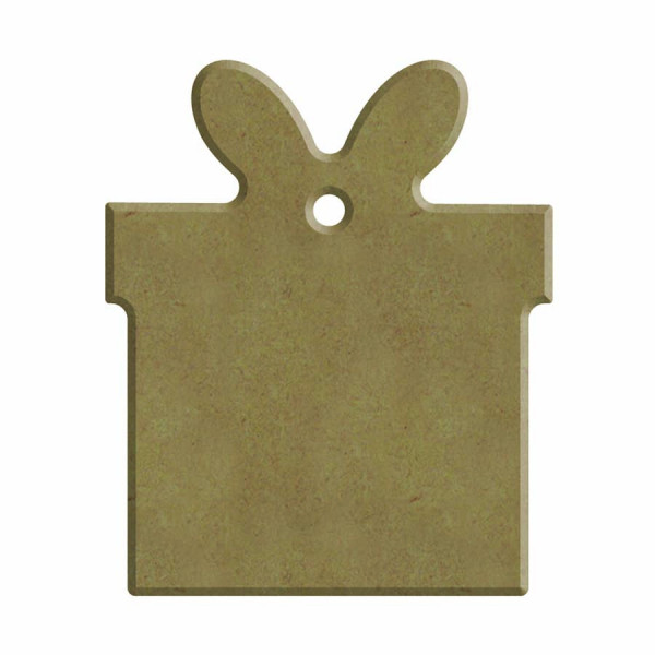 Cadeau en bois 6 mm x 6 x 7 cm