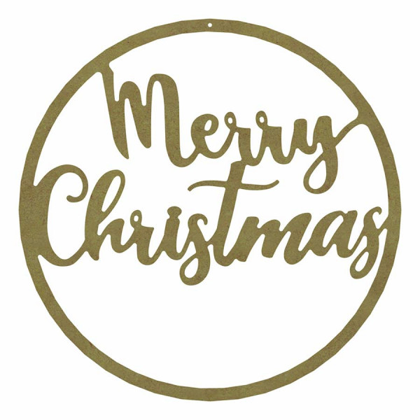 Couronne Merry Christmas 6 mm x ø 38 cm