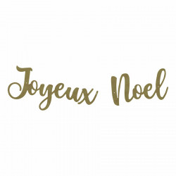 Guirlande Joyeux Noël 6 mm x 180 x 18 cm