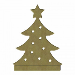 Porte-Bougie Sapin de Noël 6 mm x 12 cm