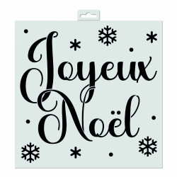 Pochoir déco Joyeux Noël 30 x 30 cm