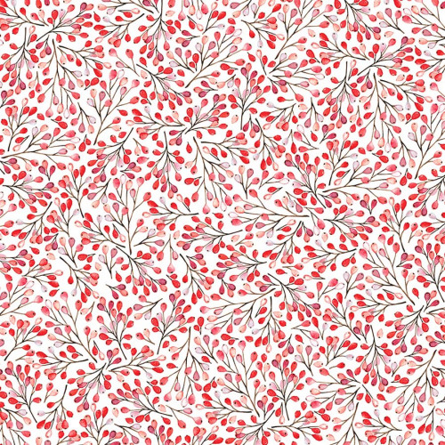 Bloc de 30 Feuilles imprimées 30,5 x 30,5 cm Christmas Berries