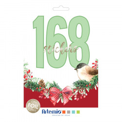 Livre d'autocollants Christmas Berries 168 pcs