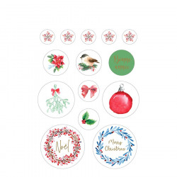 Livre d'autocollants Christmas Berries 168 pcs
