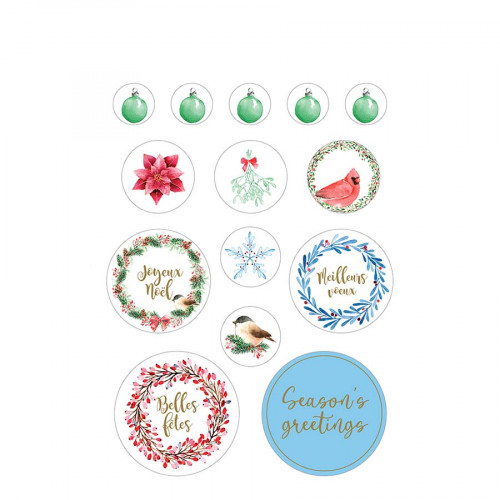 Livre d'autocollants Christmas Berries 168 pcs