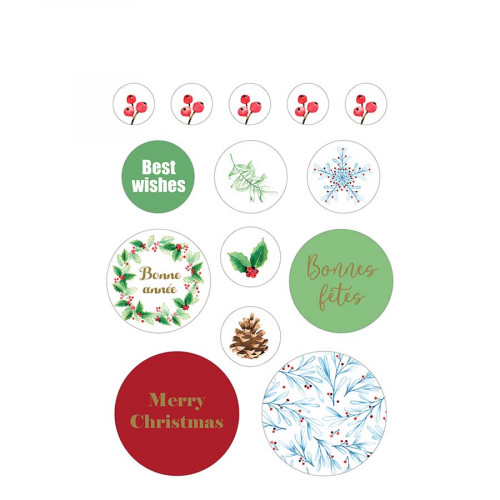 Livre d'autocollants Christmas Berries 168 pcs