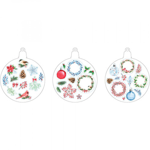 Bloc d'autocollants 12 Feuilles Christmas Berries