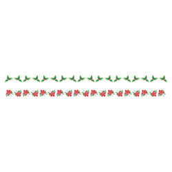 Masking Tape Washi Paper 15 mm x 5 m 2 pcs Xmas Berries Feuilles