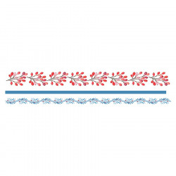 Masking Tape Washi Paper 15 + 5 + 30 mm x 5 m 3 pcs Xmas Berries