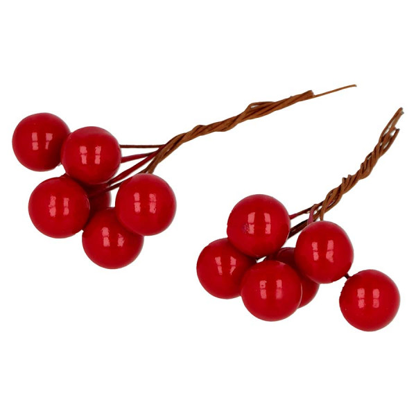 Baies décoratives 2 pcs Xmas Berries