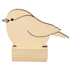 Marque-Places en bois 6 pcs 7 x 9,6 cm Mésange