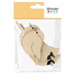 Silhouettes en bois 4 pcs Xmas Berries Oiseaux