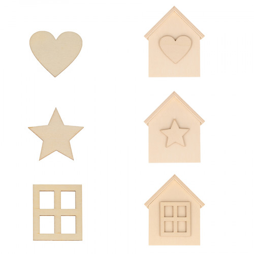 Calendrier de l'Avent 43 x ø 35 cm Maisons