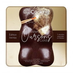 Coffret Atelier Oursons Gold Édition limitée 18,5 x 18,5 x 4,5 cm