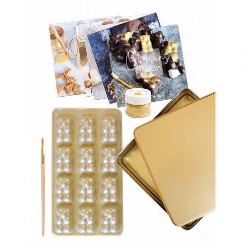 Coffret Atelier Oursons Gold Édition limitée 18,5 x 18,5 x 4,5 cm