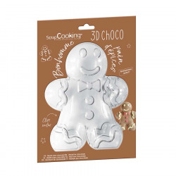 Moule 3D Choco Bonhomme en Pain d'épices 25 x 19,5 x 6 cm