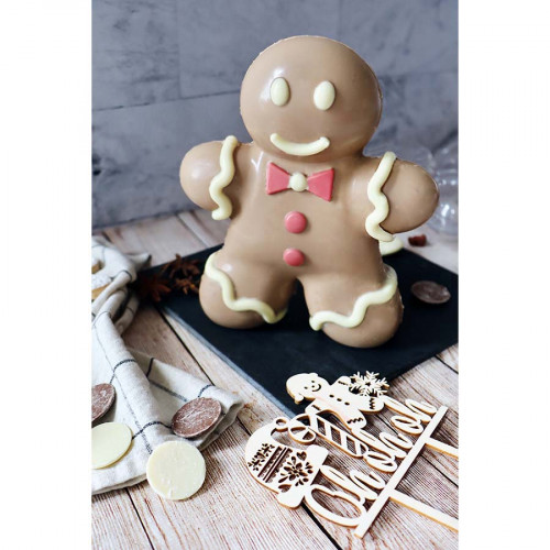 Moule 3D Choco Bonhomme en Pain d'épices 25 x 19,5 x 6 cm