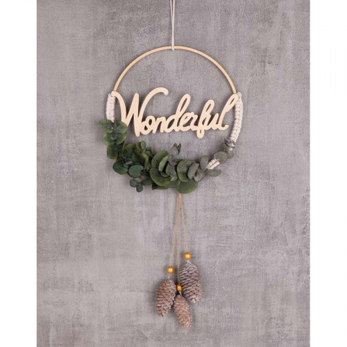 Mots Love Magic Wonderful en bois 3 pcs