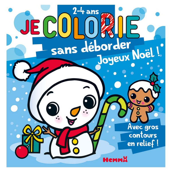 Livre de coloriage Je colorie sans déborder Joyeux Noël !