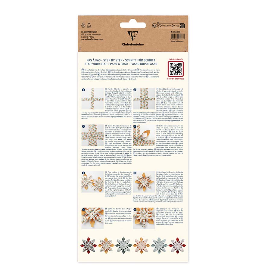 1 Pack/6 Feuilles Autocollant De Puzzle Pp Diy De Thème De Noël À