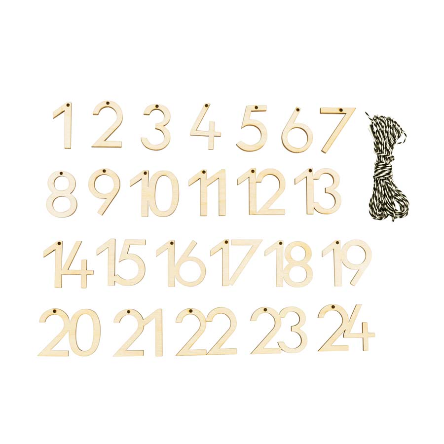 Calendrier de l'Avent 2023 Doré - 24 Bijoux dorés