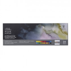 Aquarelle extra-fine Boite métal Sketcher 24 demi-godets