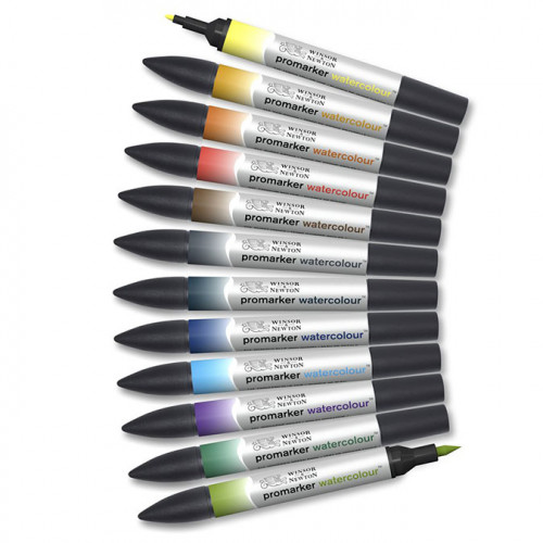 Marqueur d'aquarelle double pointe Set tons Paysage 12 pcs