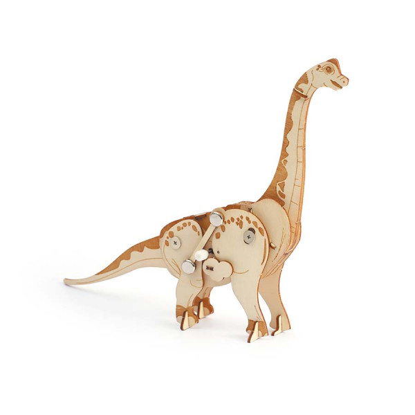 Maquette en Bois 3D Mécanique 21,3 x 17,2 x 4,3 cm Diplodocus