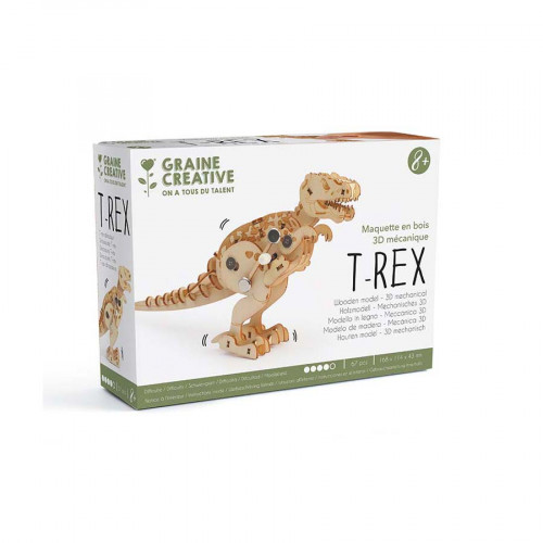 Maquette en Bois 3D Mécanique T-Rex