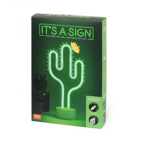 Lampe LED Effet Néon Cactus