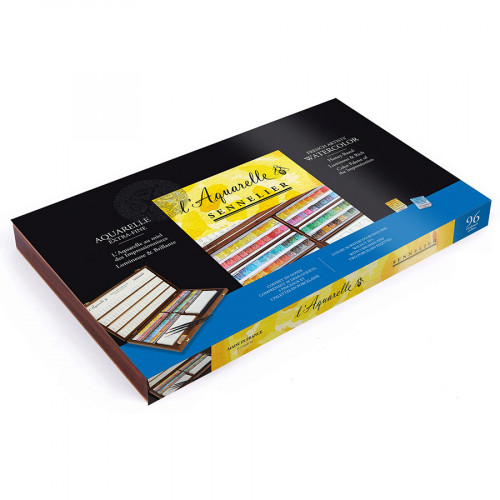 Coffret en Bois Aquarelle Extra-Fine 96 1/2 godets