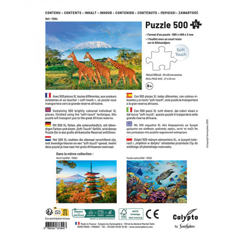 Puzzle 500 pièces XL Girafes