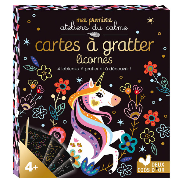 Kit Cartes à gratter Licornes