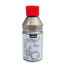 Gel pailleté transparent - Argent 250 ml - couleur 10