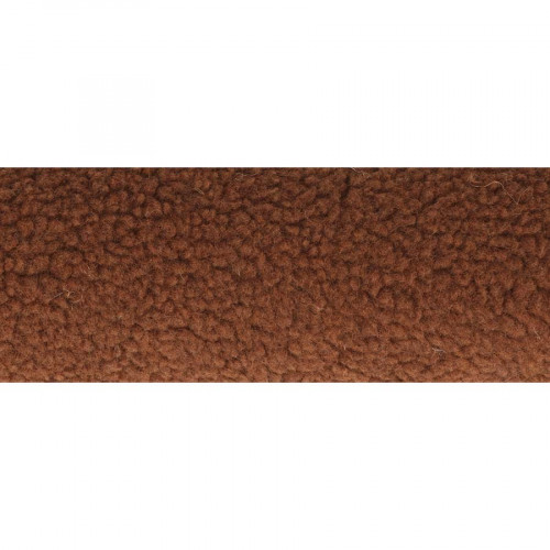 Rouleau de tissu 30 cm x 1 m Fausse fourrure Mouton Marron foncé