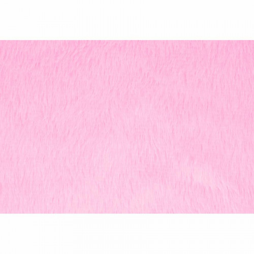 Rouleau de tissu 30 cm x 1 m Fausse fourrure Lapin Rose