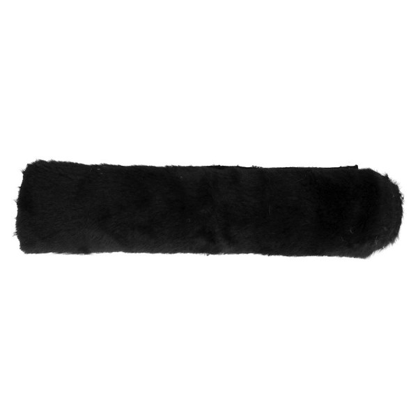 Rouleau de tissu 30 cm x 1 m Fausse fourrure Lapin Noir