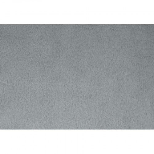 Rouleau de tissu 30 cm x 1 m Fausse fourrure Lapin Gris plomb