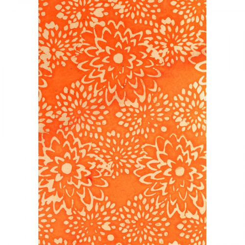 Papier népalais Lokta 28 x 21,5 cm 12 pcs Foil Orange