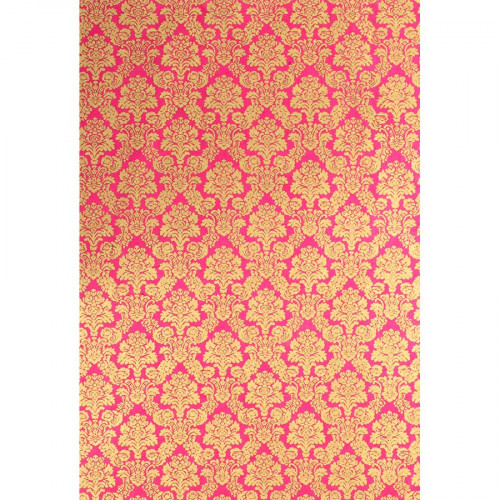 Papier népalais Lokta 28 x 21,5 cm 12 pcs Foil Rose