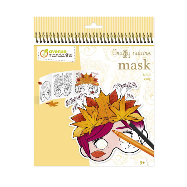 Carnet de coloriage Graffy Nature Pop Mask