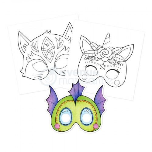 Carnet de coloriage Graffy Pop Mask Animaux fantastiques