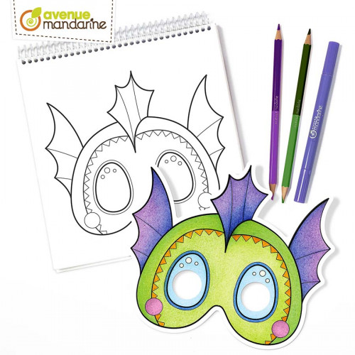 Carnet de coloriage Graffy Pop Mask Animaux fantastiques