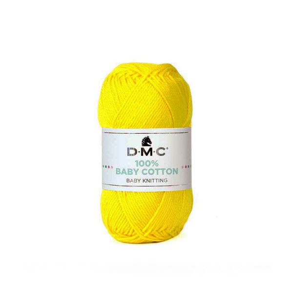 Fil tricot et crochet 100% Baby Cotton 788 Jaune