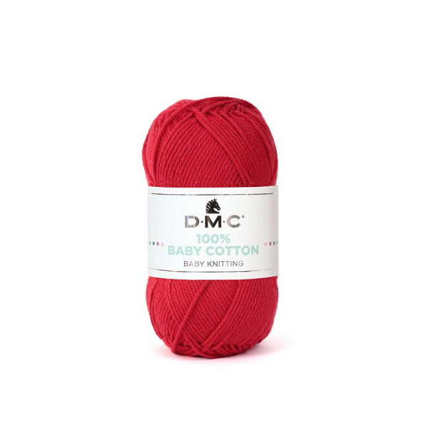 Fil tricot et crochet 100% Baby Cotton 789 Rouge