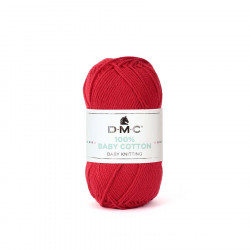 Fil tricot et crochet 100% Baby Cotton 789 Rouge