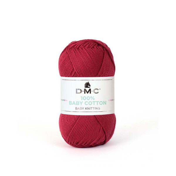 Fil tricot et crochet 100% Baby Cotton 791 Rouge