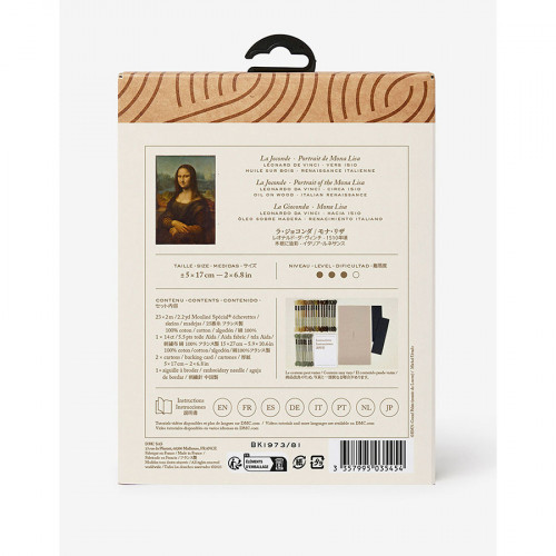 Kit Point de croix Marque-page Mona Lisa